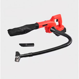 Mini soffiatore di foglie elettrico 2 in 1 con batteria. Modalità aspirazione.
