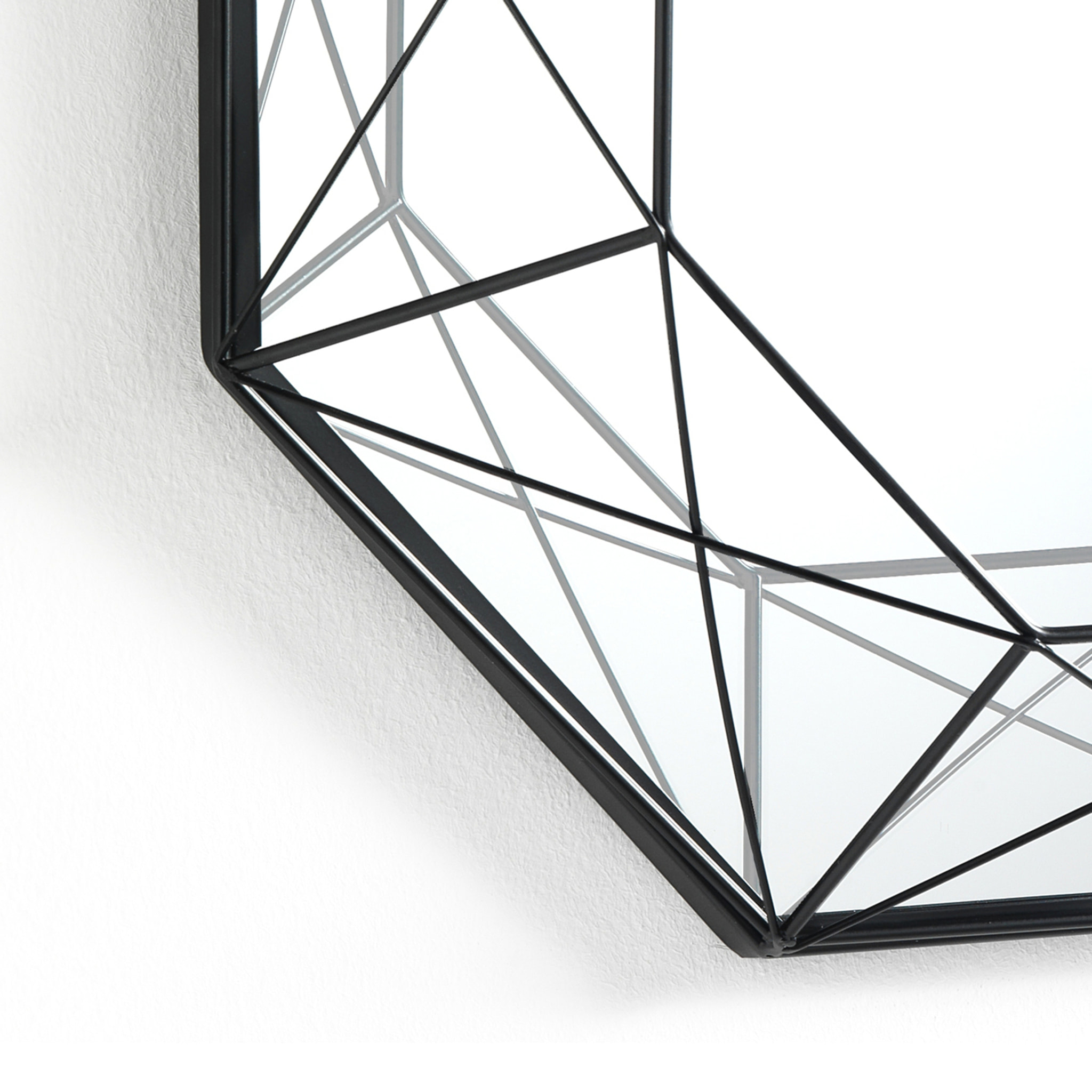 Tomasucci Miroir mural DIAMOND 80 Noir