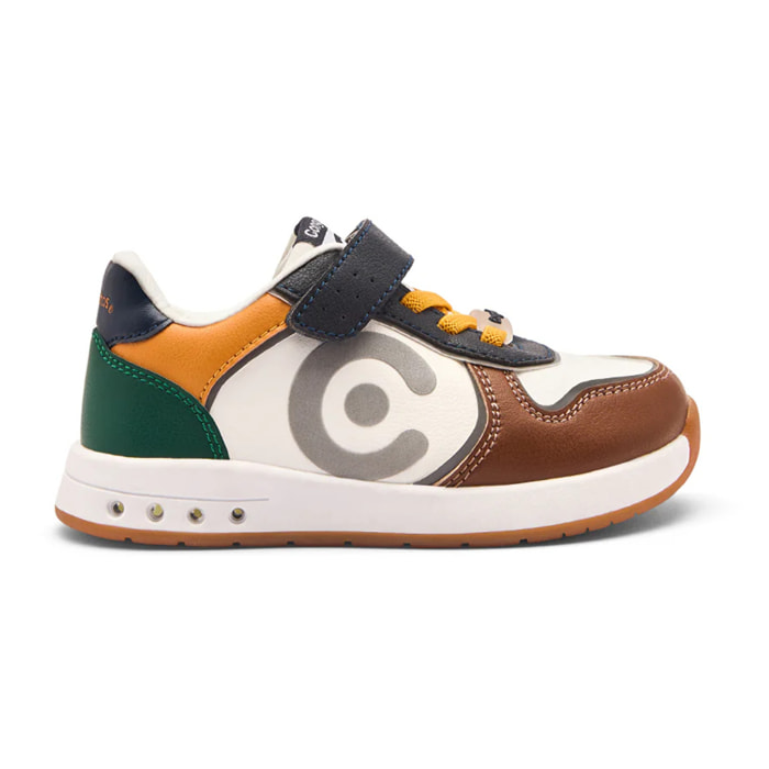 Sneakers luminose per bambini, design ecologico