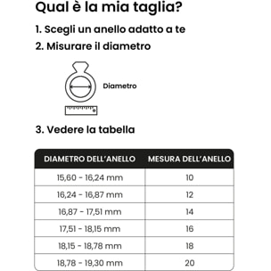 Anello Double Tressia Spark Acciao Placcato Oro