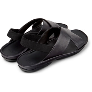 Sandalias - CAMPER Right Isla - Negro - Cuero liso