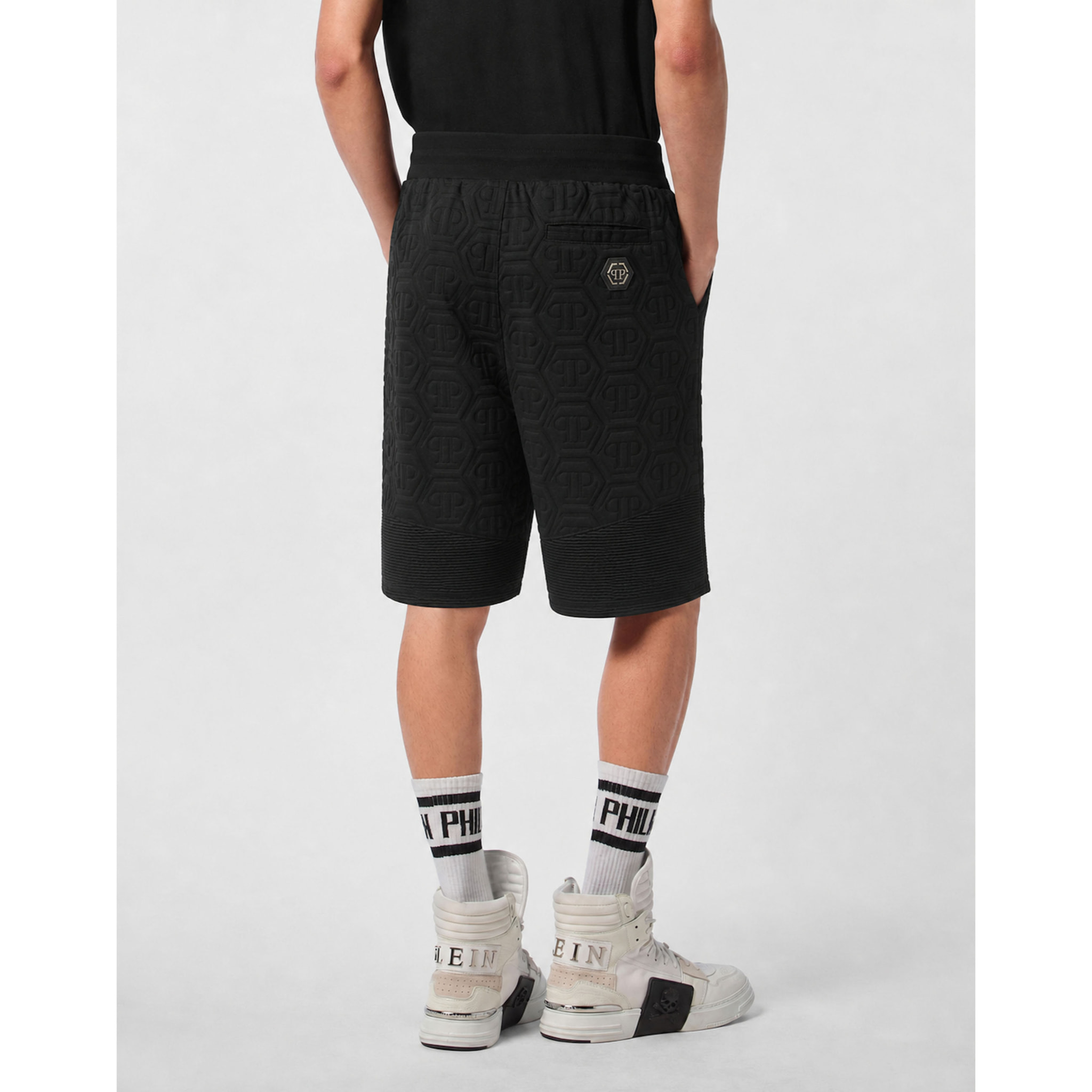 PHILIPP PLEIN Pantalones cortos de chándal MONOGRAM