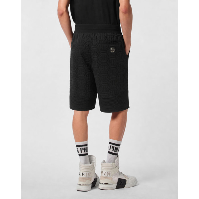 PHILIPP PLEIN Pantalones cortos de chándal MONOGRAM