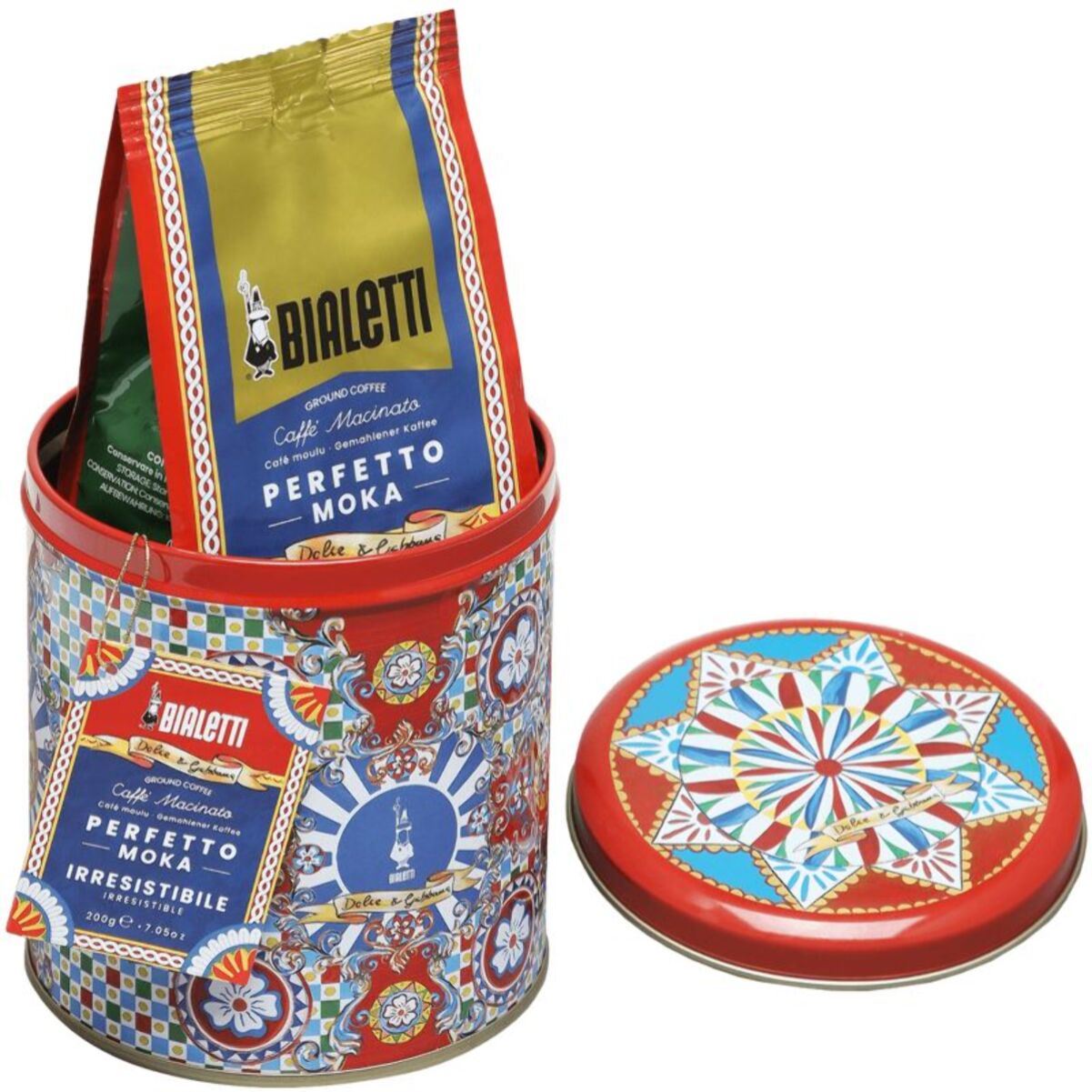 Cafetière italienne BIALETTI Moka Rouge Dolce&Gabbana - capacité 3 tasses - Coffret cafetière + café