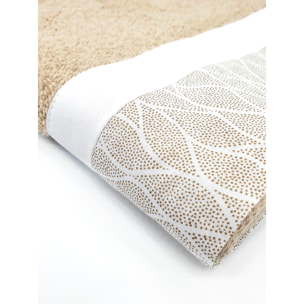Set Spugna VENTOTENE 2 Pezzi: Viso+Ospite - Nocciola - 450 gr/m² - Puro Cotone