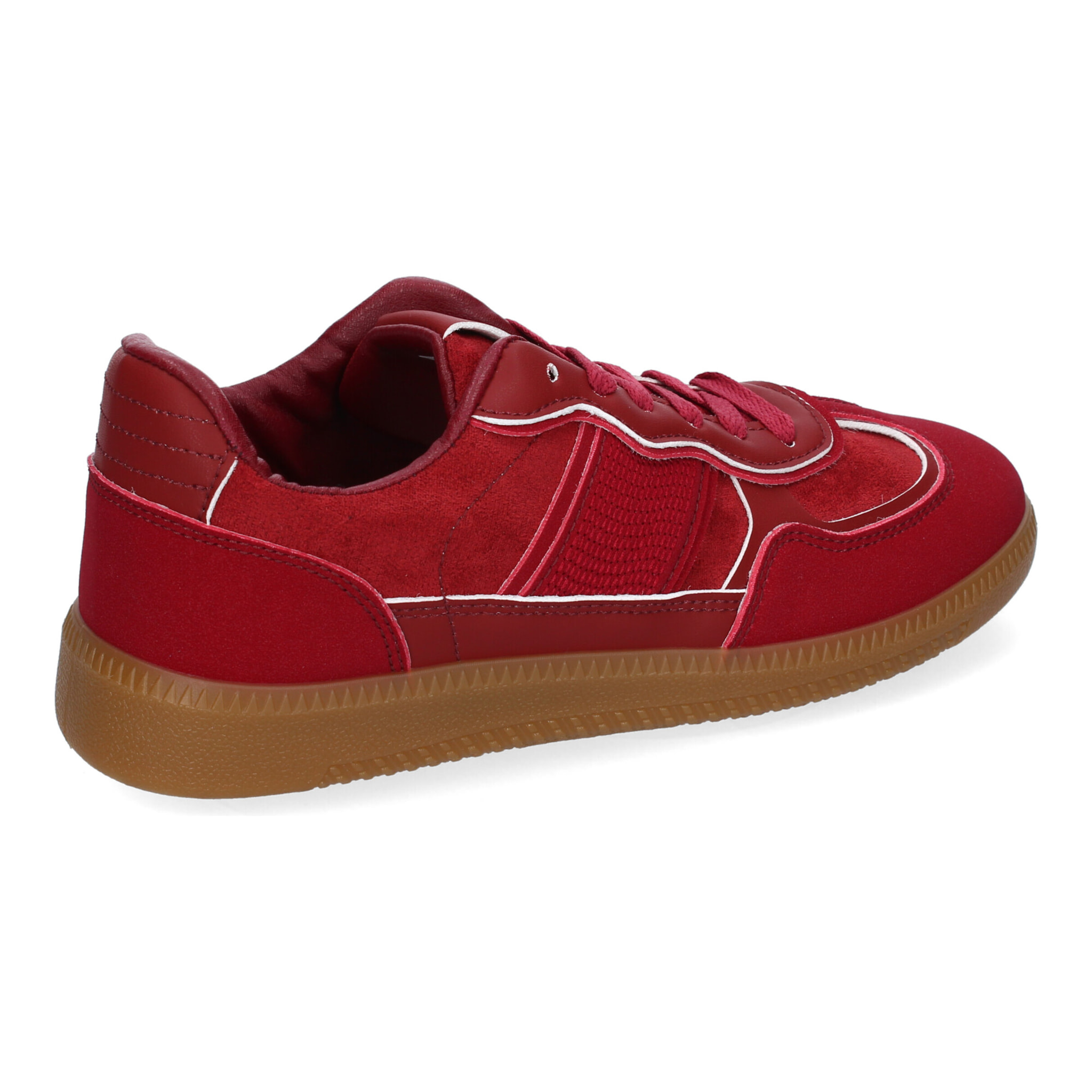 Zapatilla Deportiva Casual de Mujer, Diseño Moderno Combina dos Materiales