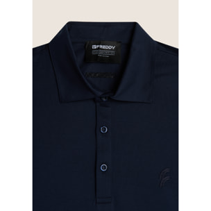 Polo Uomo a Manica Lunga in Jersey di Cotone