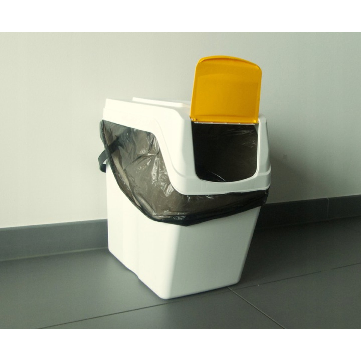 Juego de 4 cubos de reciclaje 80L Prosperplast Sortibox, antracita