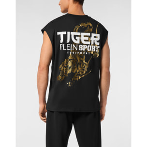 PLEIN SPORT Canotta con cappuccio TIGER