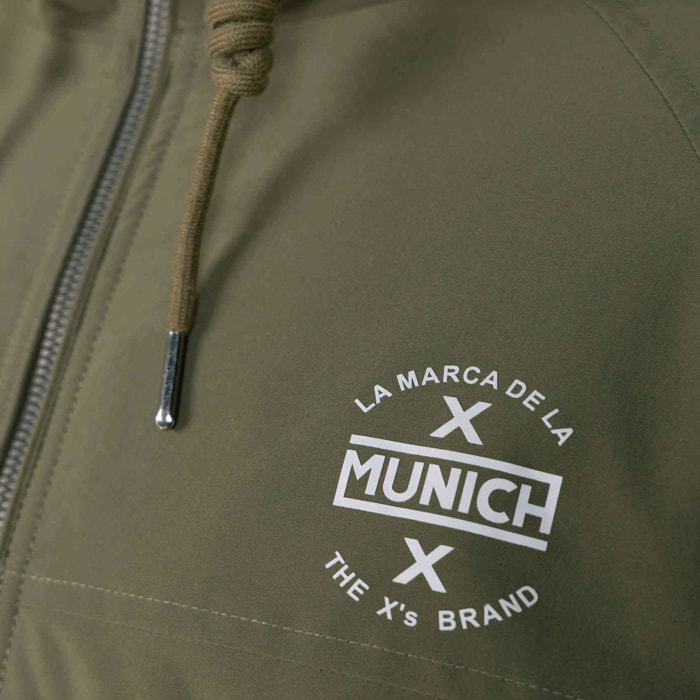 Chaqueta MUNICH lift casual de polyester khaki