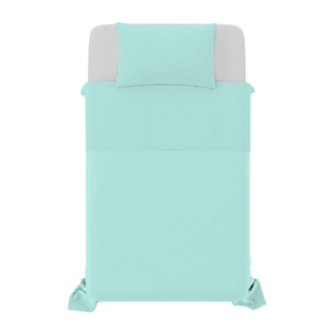 COMPLETO LETTO NATURAL COLOR, 100% COTONE - PIAZZA E MEZZA