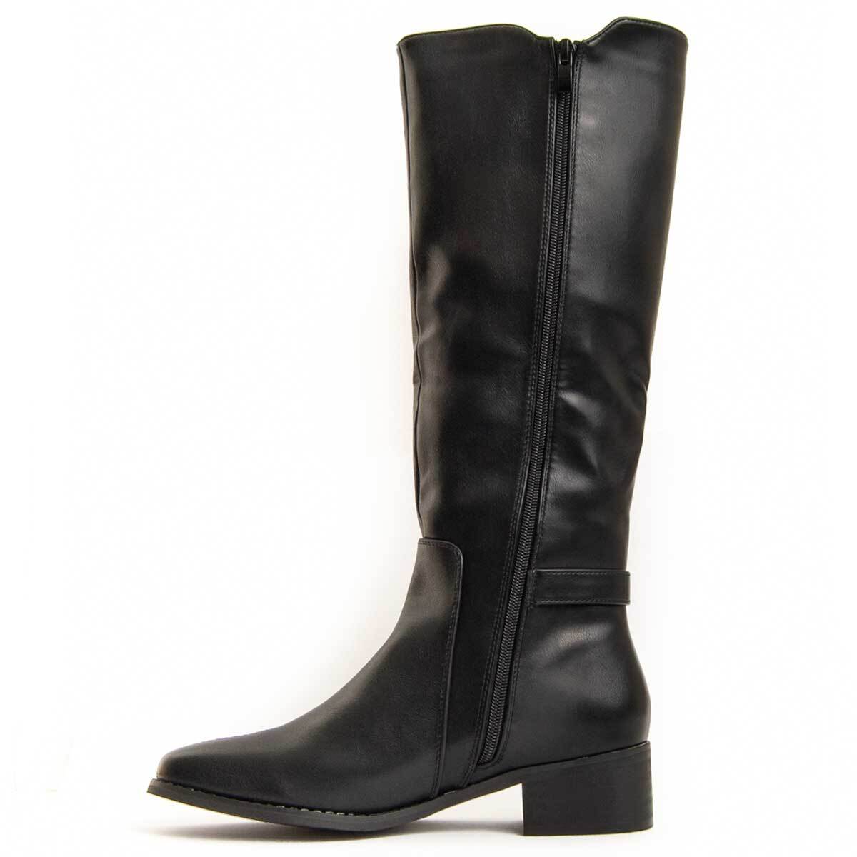 Bota De Tacón - Negro - Altura: 4 Cm