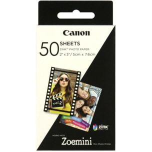 Papier photo instantané CANON Zink pour Zoemini (x50)