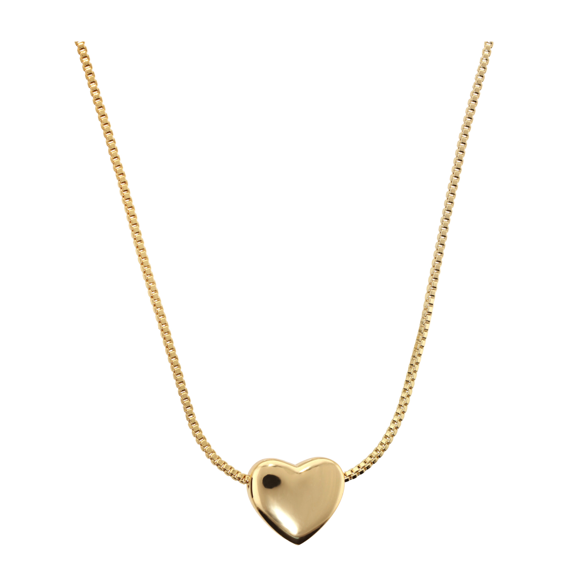 Collana Girocollo Catena Veneziana con Ciondolo Cuore