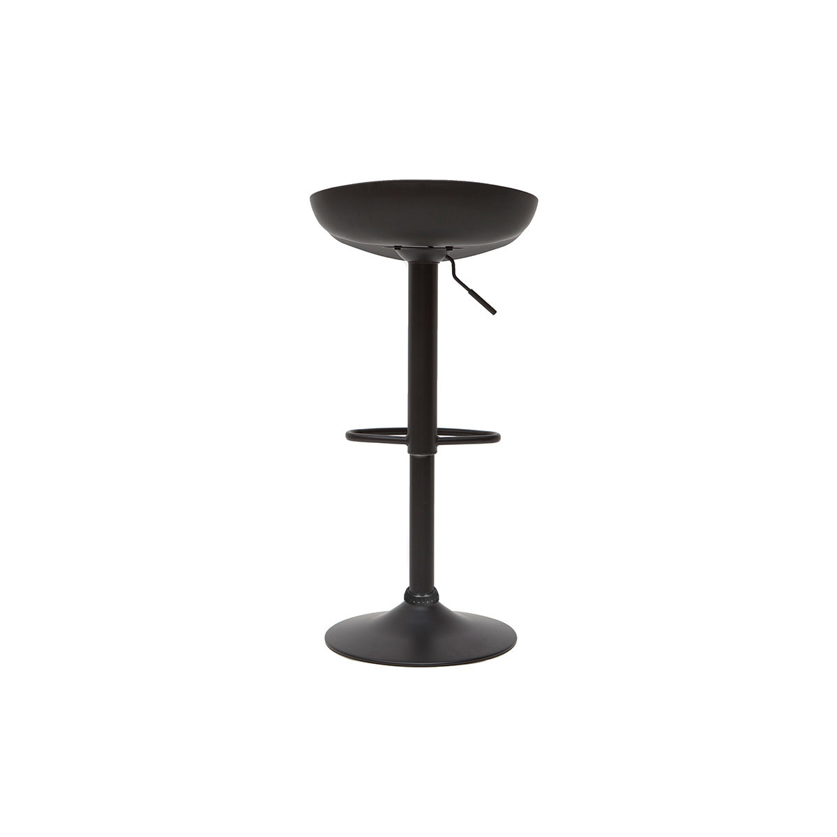 Tabourets de bar réglables design noirs H65 cm (lot de 2) PEBBLE