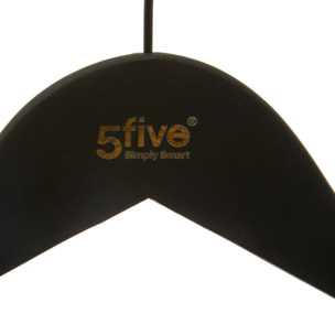 3 cintres "Rubber" noir en bois