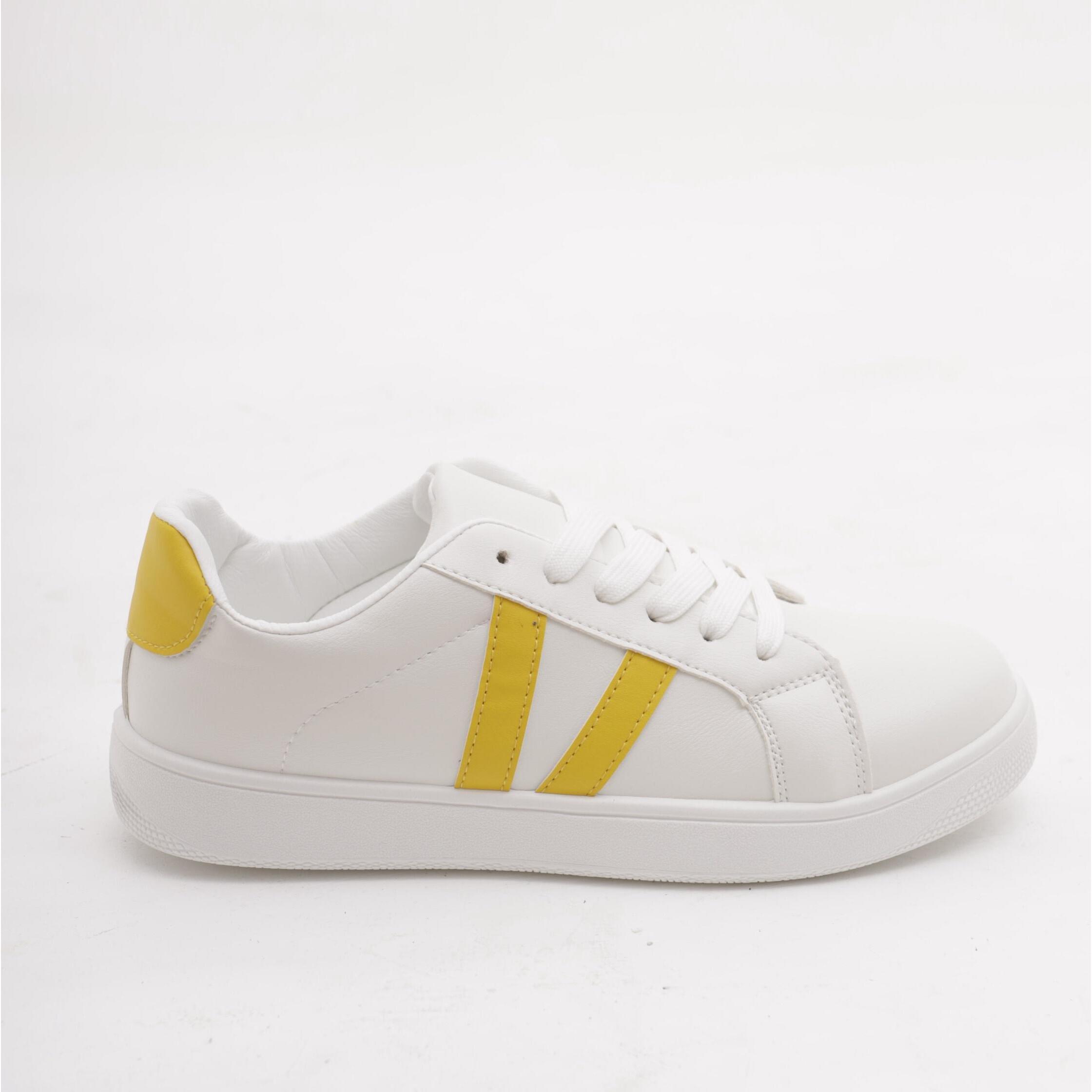 SNEAKERS CHOCOLA' BIANCO E GIALLO