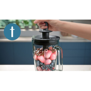 Blender PHILIPS HR3040/00 Blender mixeur métal Série 5000 2L, 1200W