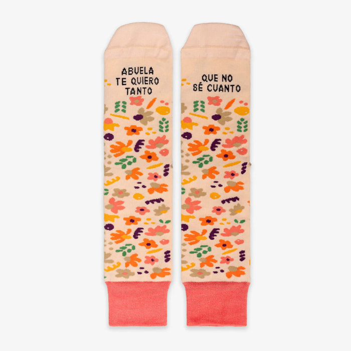 Calcetines "Abuela, te quiero tanto que no sé cuánto"
