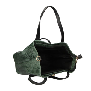 Borsa a mano da Donna Clarissa in Vera Pelle Made in Italy 26x32x15 cm