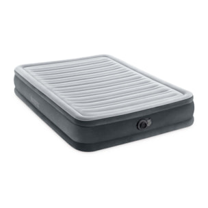 Intex Materasso Gonfiabile Dura-Beam Comfort Plush Piazza e Mezza con Pompa Elettrica Incorporata, 137x191x33