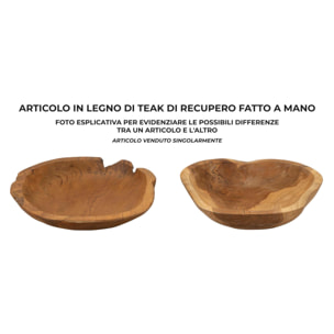 S/TASCHE TIPISAN IN TEAK RIC. CM 43X38X7 (PEZZI UNICI - NON RIP. IN SERIE)