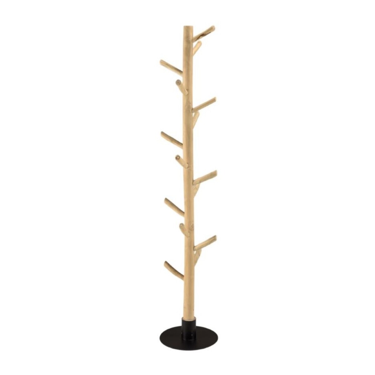 WILL - Porte-manteau multibranches en teck naturel