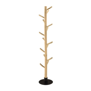 WILL - Porte-manteau multibranches en teck naturel