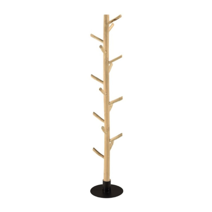 WILL - Porte-manteau multibranches en teck naturel