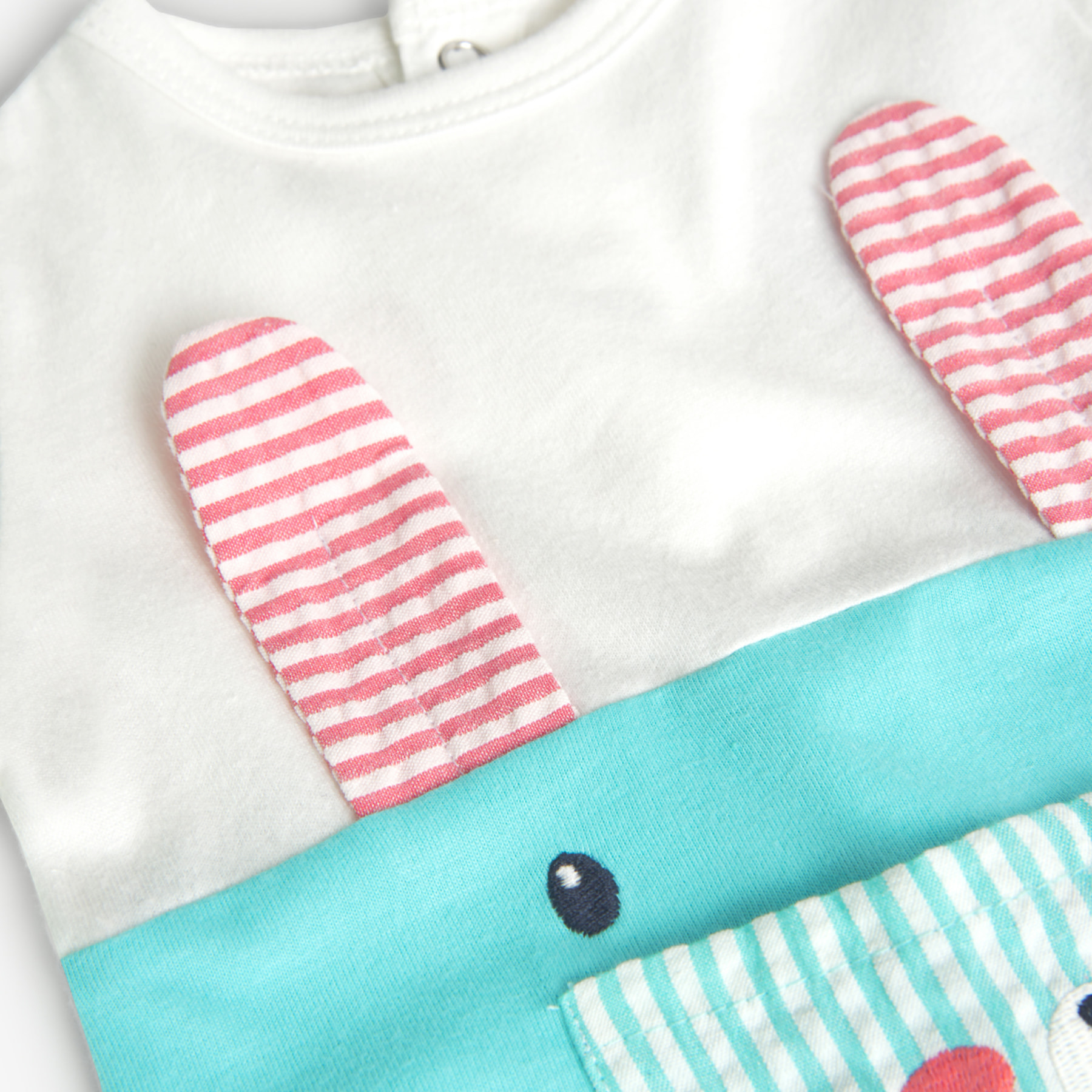 Pelele unisex recién nacido, algodón estampado, verde agua