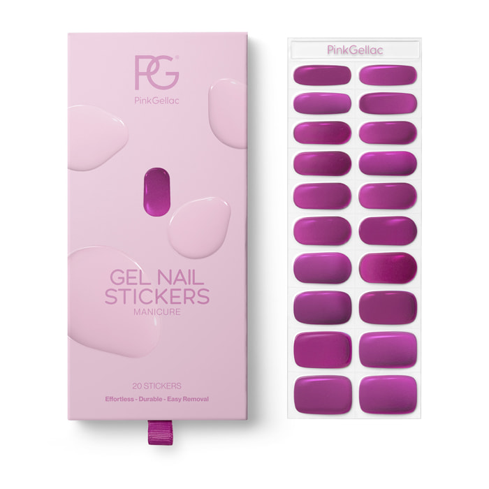 Stickers gel - 0010 Bubblegum Chrome