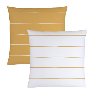 Parure de lit imprimée 100% coton, STRIPES
