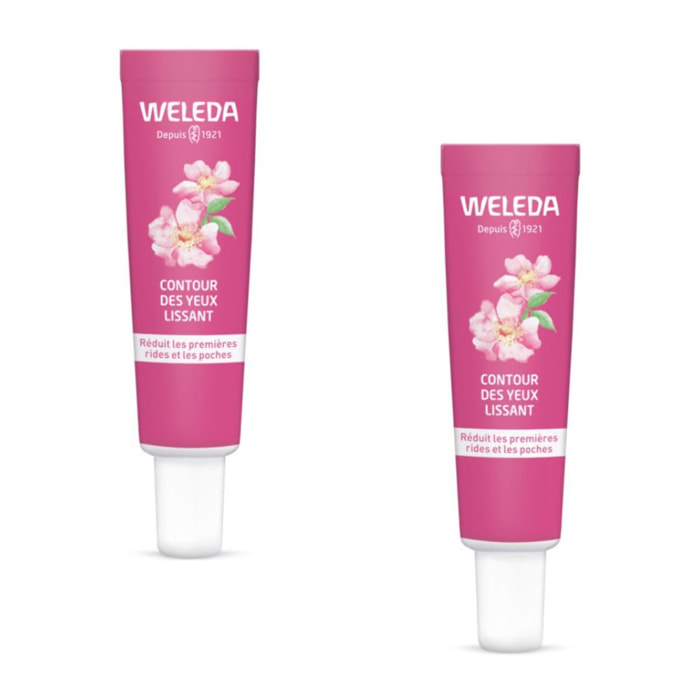WELEDA - Duo Contour des yeux lissant Rose musquée et thé blanc 2x12ml