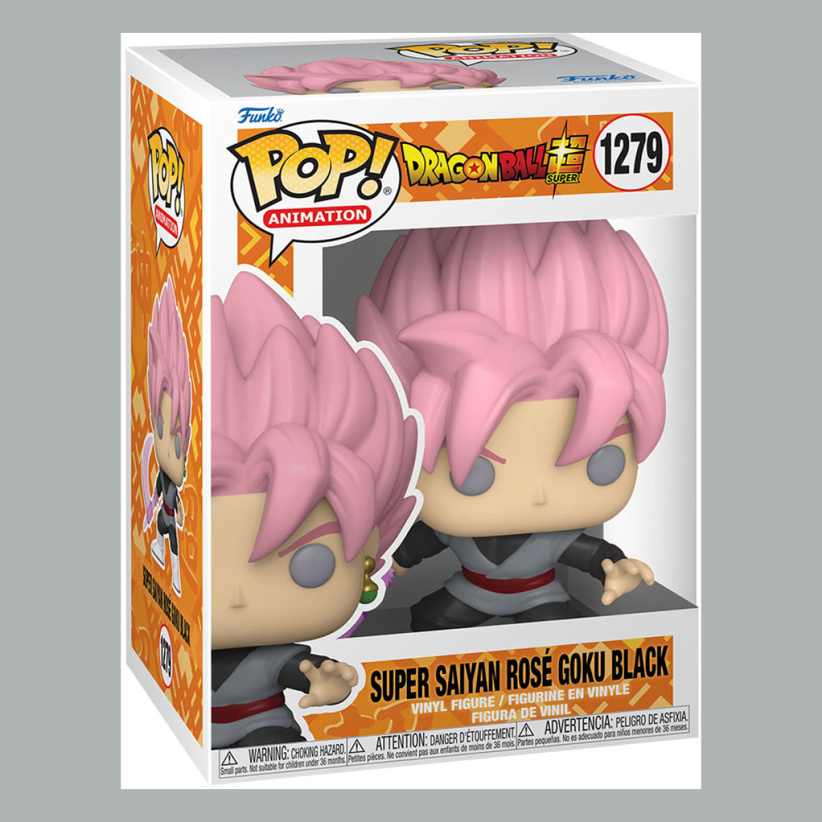 Dragon Ball Super Funko Pop! Vinile Figura Black Goku Super Saiyan Rosa 9 Cm