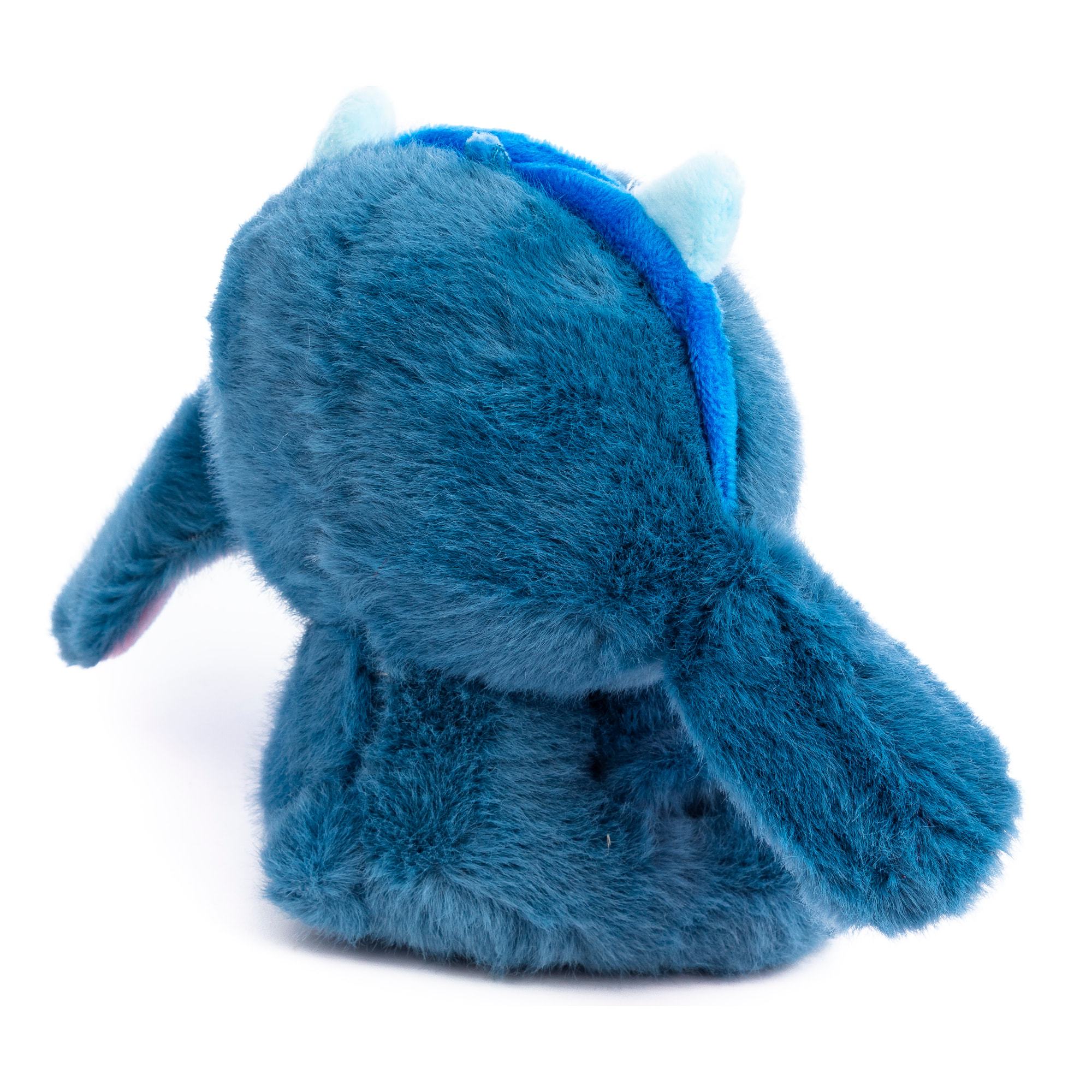 Peluche extra morbido adattabile a pendente. Design diavolettto blu. 12 cm.