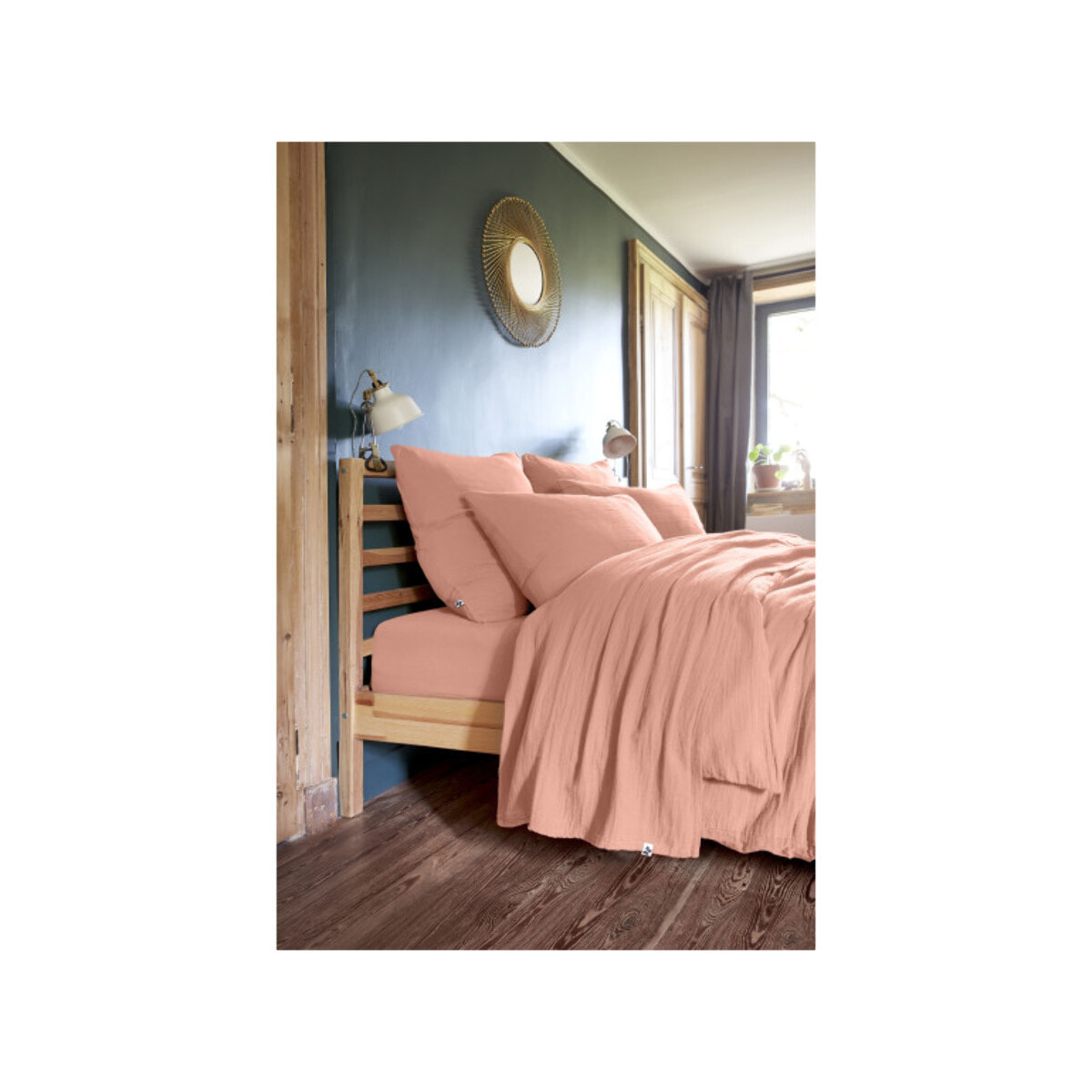 Taie d'oreiller en gaze de coton 60 x 60 cm - GAIA