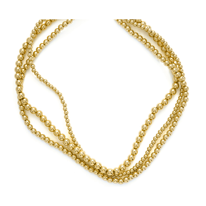 Collar Bielzu acabado oro amarillo 18k