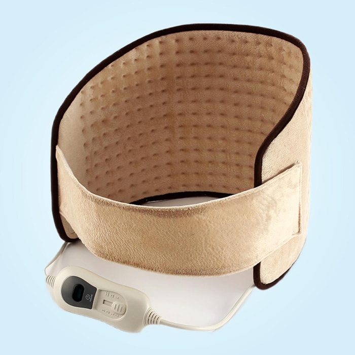 Coussin électrique chauffant pour lombaires 100W laine beige