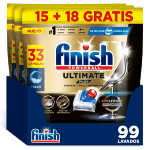 Finish Ultimate Plus 99 Pastillas para lavavajillas