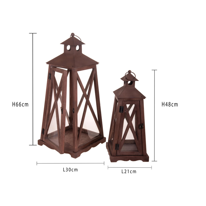Lanterna - Pezzi 1 - 30xH66x30cm - Bianchi Dino SpA
