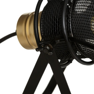 Lampe "Rodo" métal noir H31cm
