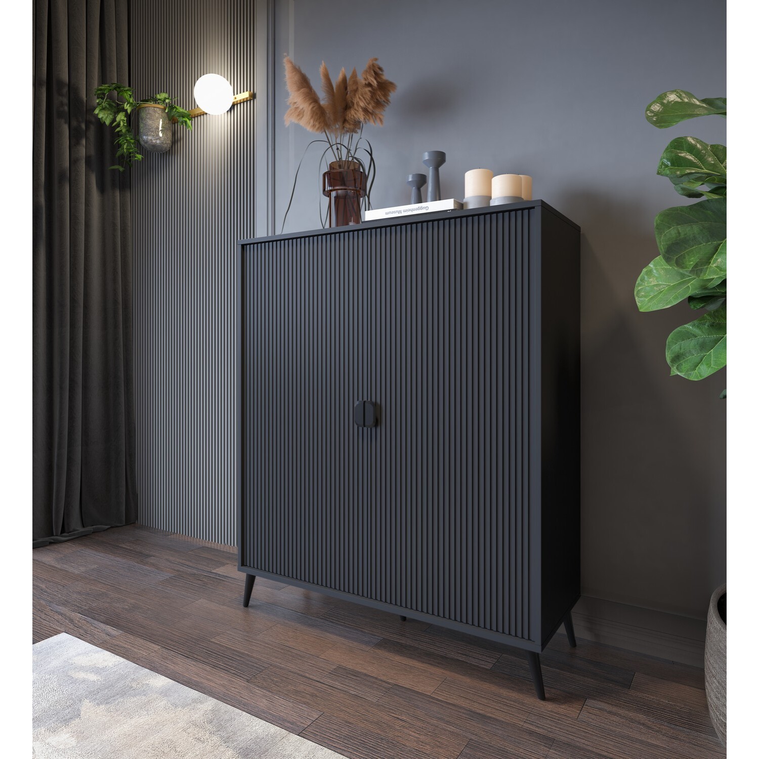 Oresteluchetta mobile alto DANIELLE TOTAL BLACK