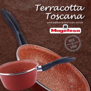 Magefesa colección Toscana sartén 18 en acero esmaltado vitrificado, apto inducción y lavavajillas