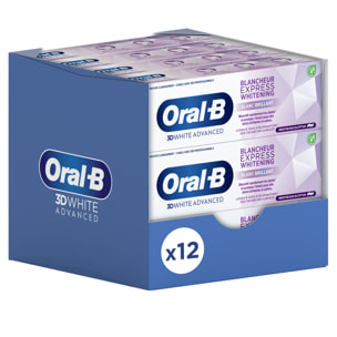 4 Dentifrices Oral-B 3D White Advanced Express Intense 75ml