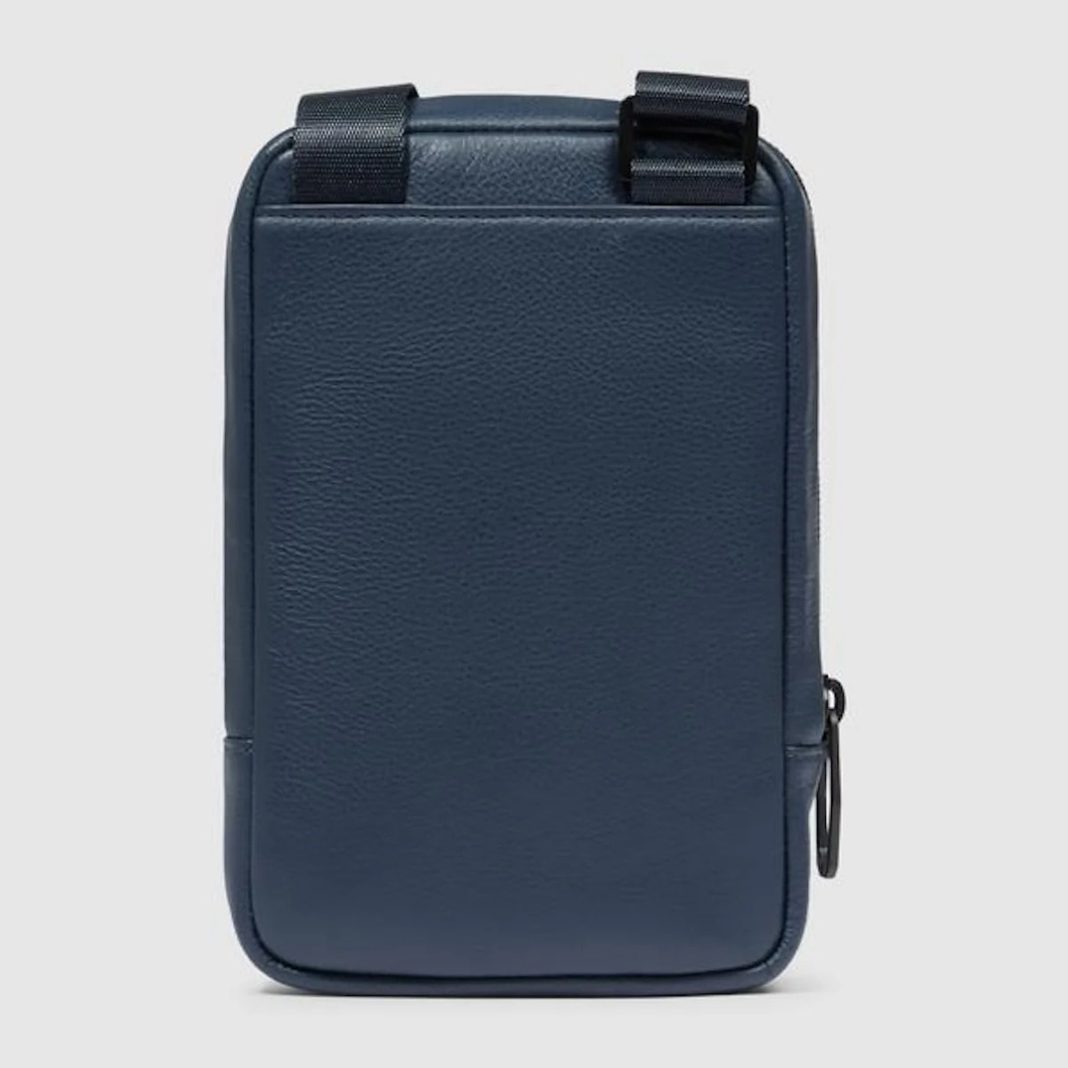 Piquadro Porta telefono da collo in pelle con porta carte di credito, schermato con protezione RFID