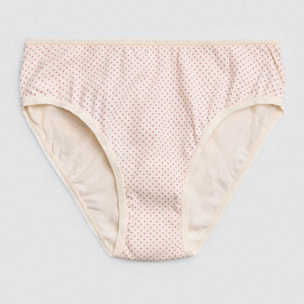 Confezione da 6 mutandine midi in cotone stampato