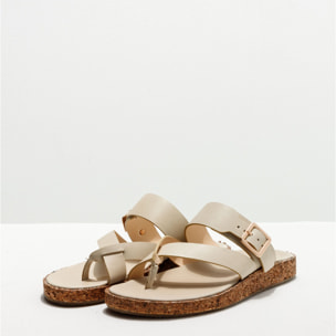 Sandalias S3214 RESTORED SKIN CREAM / TARDANA color Cream