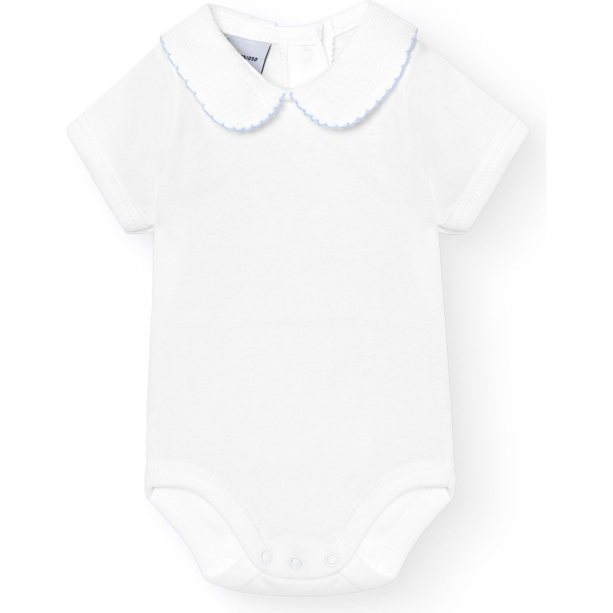Body bebé manga corta cuello piqué