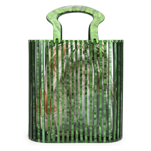 Zoppola borsa a mano in metacrilato.