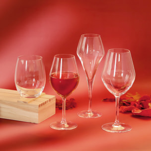 Lys  - Juego de 6 copas de vino 25 cl y 6 vasos 36 cl